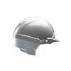 Helm Reflex HDPE normale klep wit-zilver